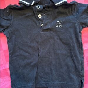 Calvin Klein Jeans Kids Black Polo